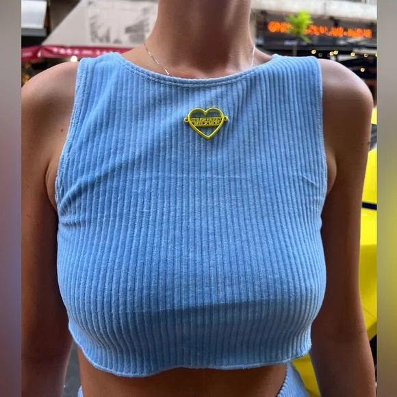 NWT Strawberry Milk Mob, Two-Piece Set, Blue, M - Picture 5 of 5